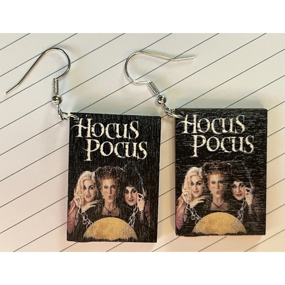 Hocus Pocus Sanders Sisters Halloween Dangle Earrings